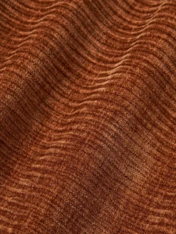 Funda de cojín de terciopelo de estructura lineal fina Fiona