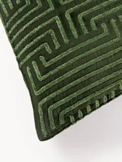 Funda de cojín de terciopelo con bordado de chenilla Stormi