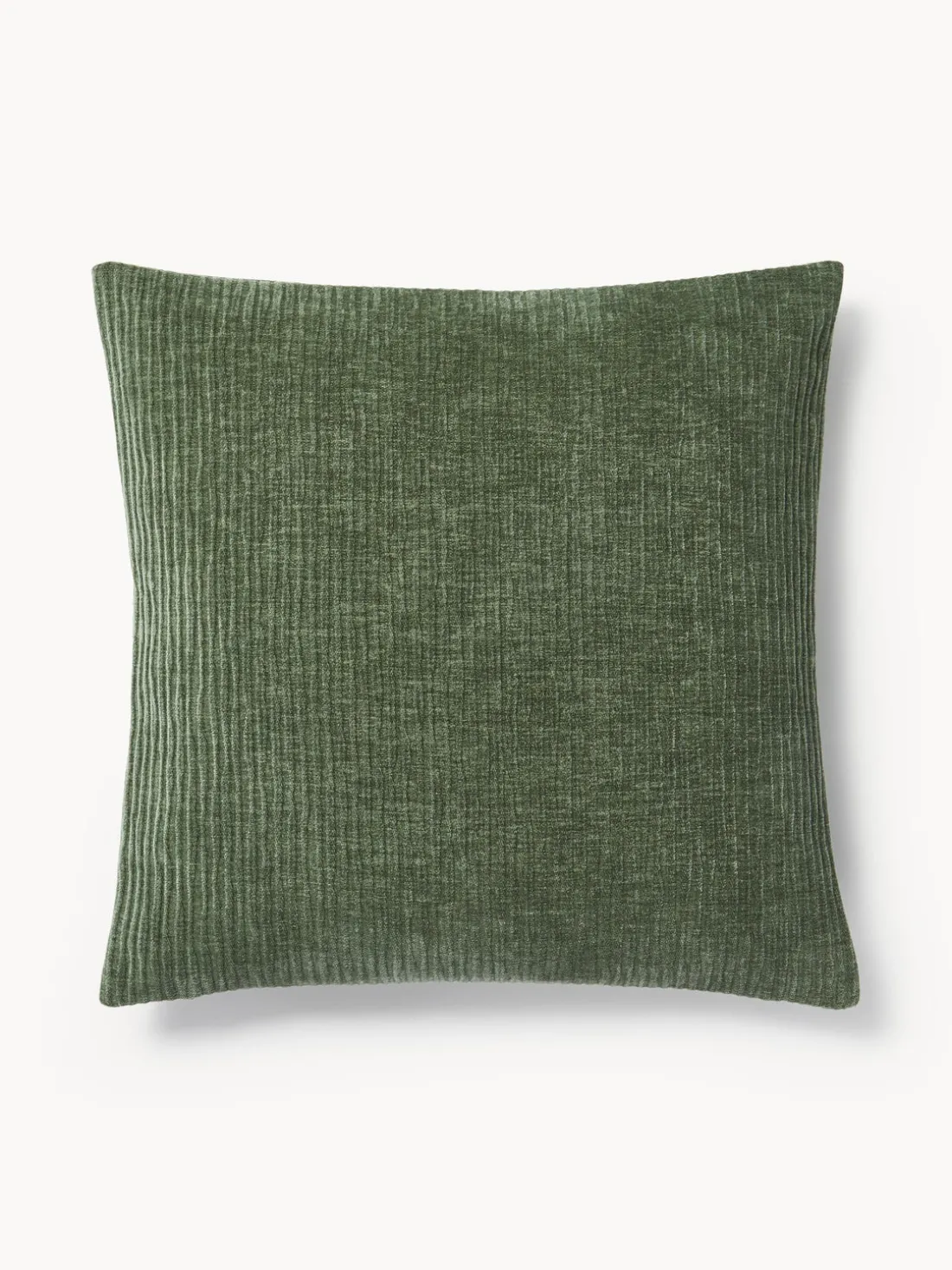 Funda de cojín de terciopelo de estructura lineal fina Fiona