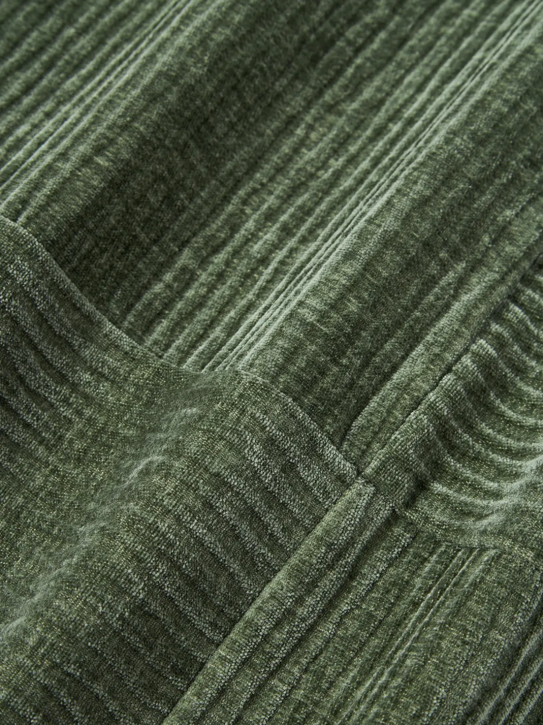 Funda de cojín de terciopelo de estructura lineal fina Fiona