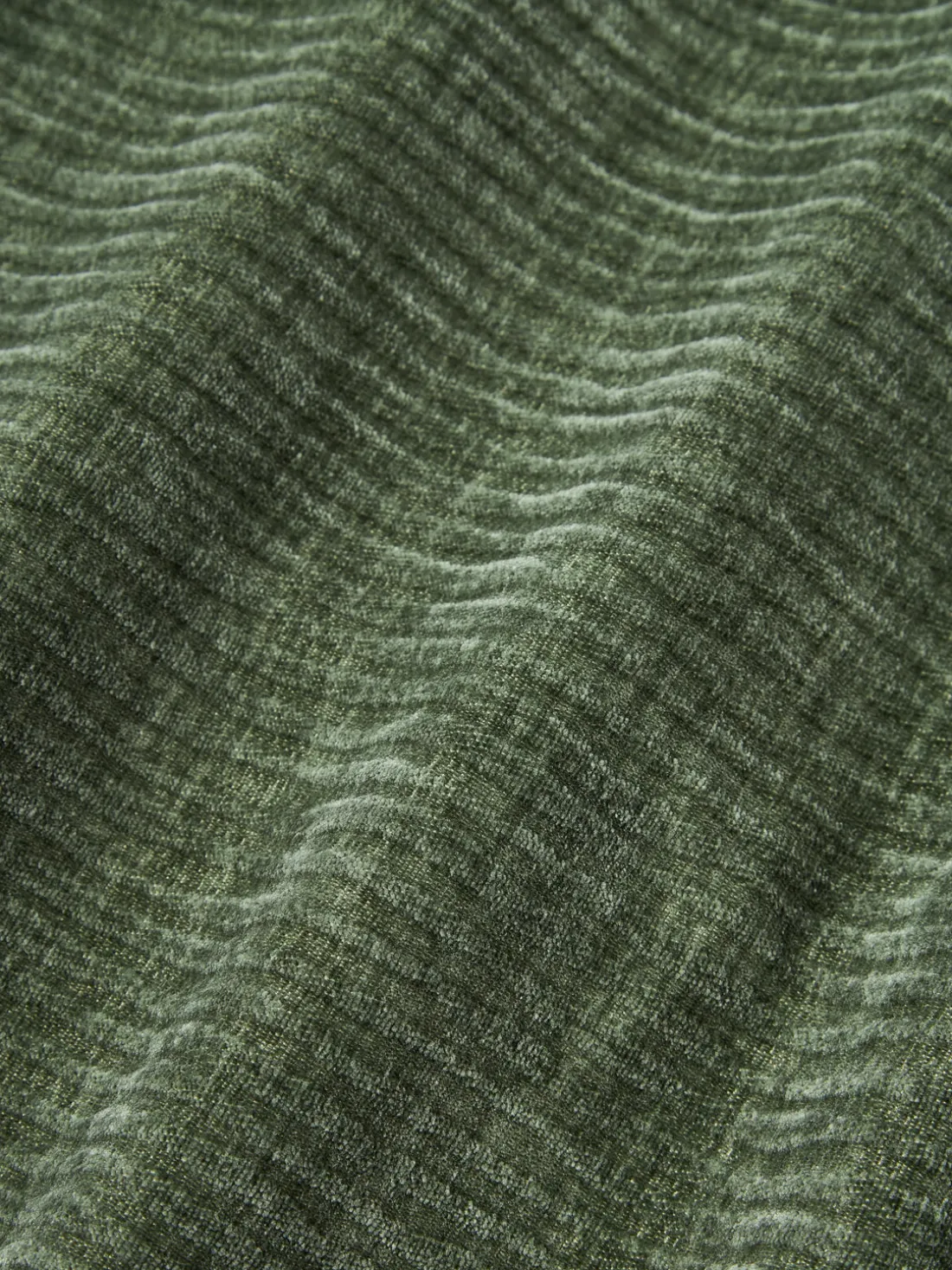 Funda de cojín de terciopelo de estructura lineal fina Fiona