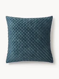 Funda de cojín de terciopelo acolchada Riko