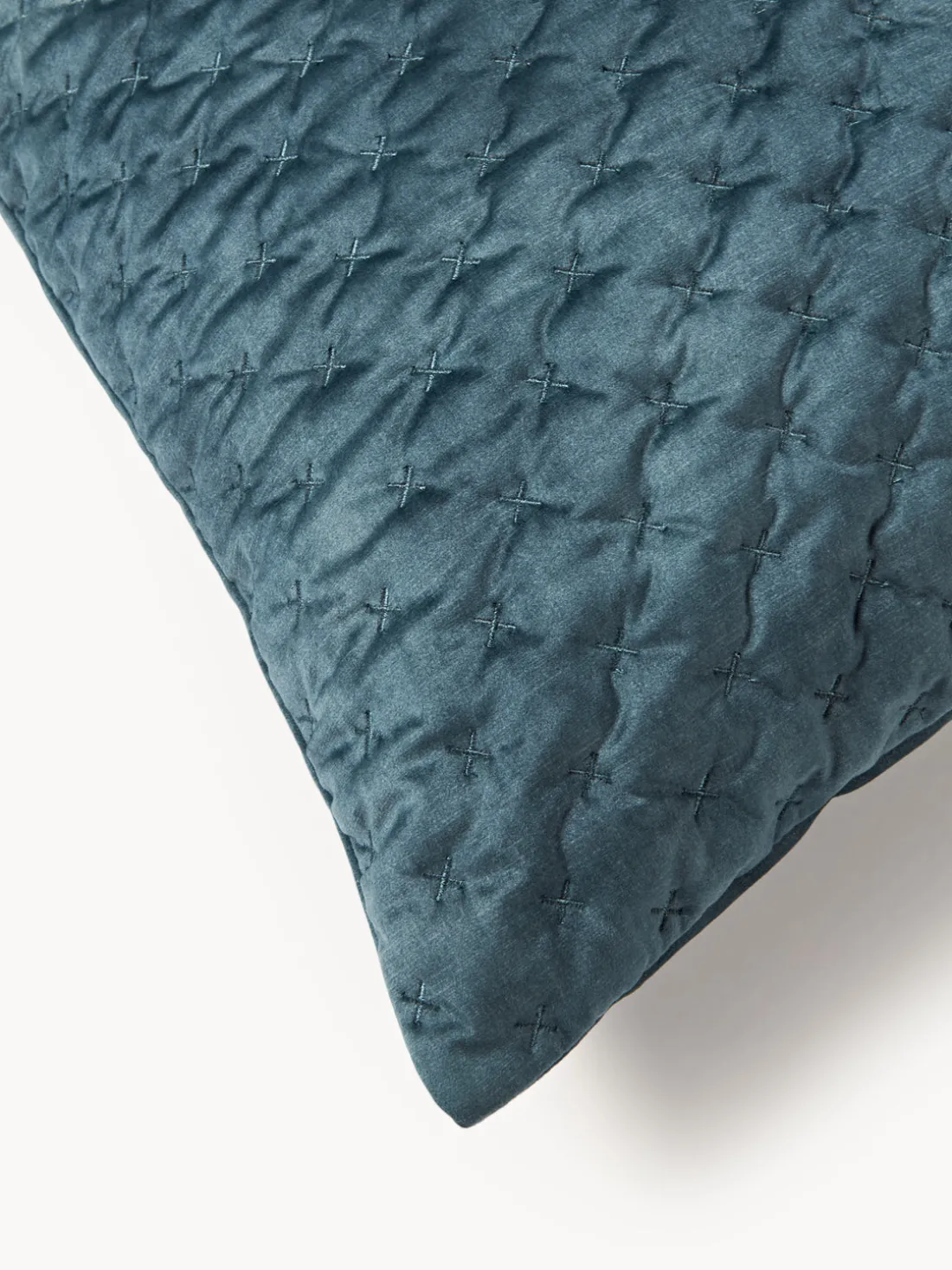 Funda de cojín de terciopelo acolchada Riko