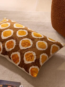 Funda de cojín de viscosa estampada en tejido jacquard Eddie