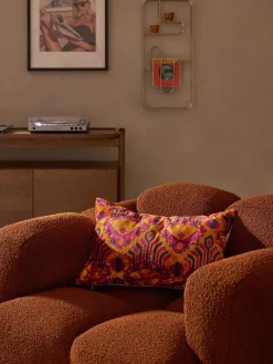 Funda de cojín de viscosa estampada en tejido jacquard Dima