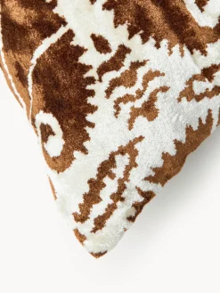 Funda de cojín de viscosa estampada en tejido jacquard Hazel