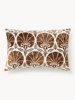 Funda de cojín de viscosa estampada en tejido jacquard Hazel