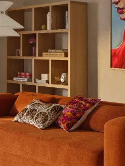 Funda de cojín de viscosa estampada en tejido jacquard Hazel