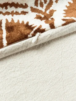 Funda de cojín de viscosa estampada en tejido jacquard Hazel