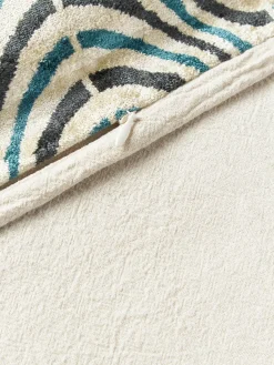 Funda de cojín de viscosa estampada en tejido jacquard Hayden