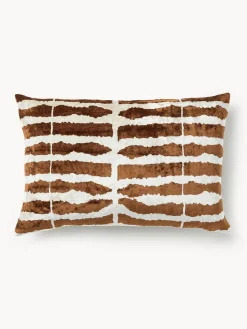 Funda de cojín de viscosa estampada en tejido jacquard Dejan