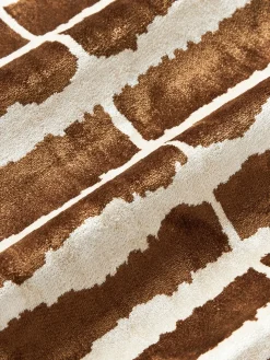 Funda de cojín de viscosa estampada en tejido jacquard Dejan