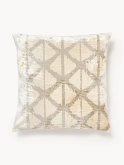 Funda de cojín de viscosa con tejido jacquard Drew