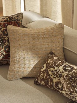 Funda de cojín de yute Nario