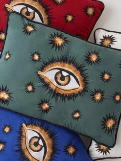 Funda de cojín decorativo de algodón artesanal Velvety