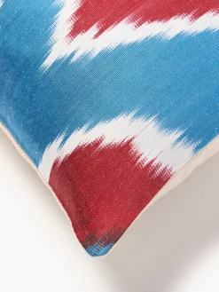 Funda de cojín decorativo de seda con estampado abstracto Silky