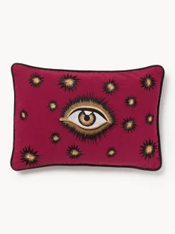 Funda de cojín decorativo de algodón artesanal Velvety