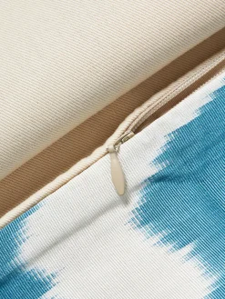 Funda de cojín decorativo de seda con estampado abstracto Silky