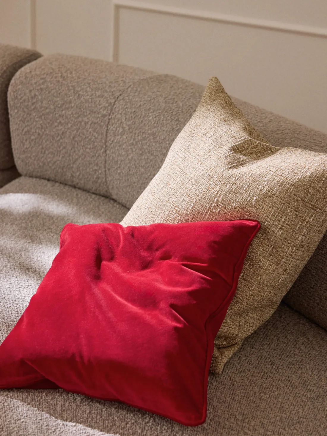 Funda de cojín en bouclé Talea