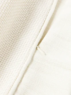 Funda de cojín en tejido bouclé Aya