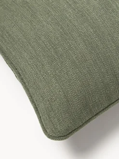 Funda de cojín en tejido bouclé con ribete Aya