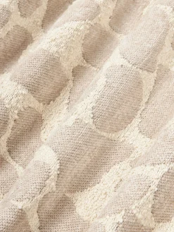 Funda de cojín en tejido bouclé y chenilla Nenda