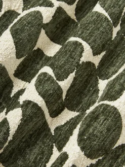 Funda de cojín en tejido bouclé y chenilla Nenda