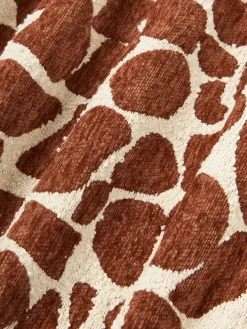 Funda de cojín en tejido bouclé y chenilla Nenda