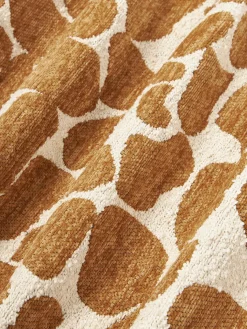 Funda de cojín en tejido bouclé y chenilla Nenda