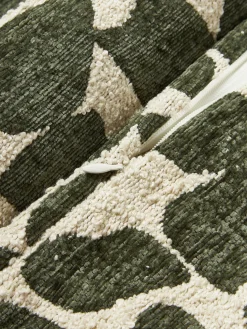 Funda de cojín en tejido bouclé y chenilla Nenda