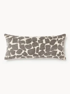 Funda de cojín en tejido bouclé y chenilla Nenda