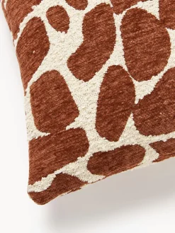 Funda de cojín en tejido bouclé y chenilla Nenda