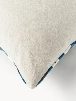 Funda de cojín estampada de viscosa en tejido jacquard Heron