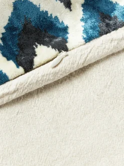 Funda de cojín estampada de viscosa en tejido jacquard Heron