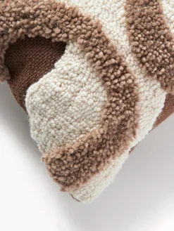 Funda de cojín grande artesanal con tejido capitoné Jiri