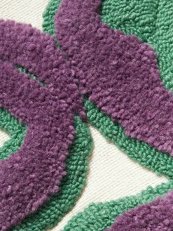 Funda de cojín grande artesanal con tejido capitoné Jiri