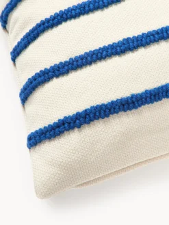 Funda de cojín reversible con inscripción bordada Blah Blah