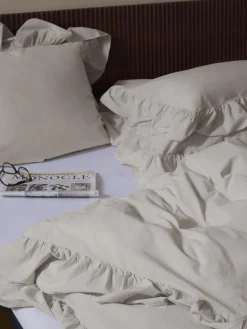 Funda nórdica de algodón con volantes Louane