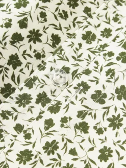 Funda nórdica de algodón lavado con fino estampado floral Nolana