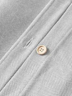 Funda nórdica de franela con punto espiga Wanda