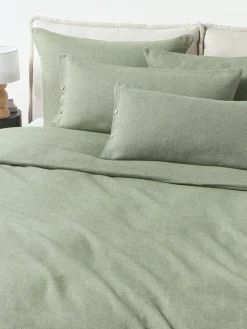 Funda nórdica de franela con punto espiga Wanda