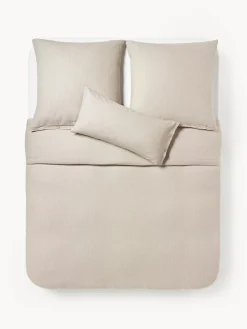 Funda nórdica de franela con rayas finas Javon