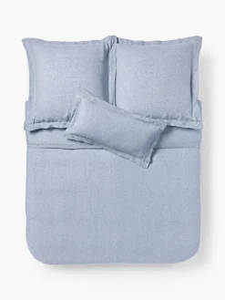 Funda nórdica de lino con ribete Linna