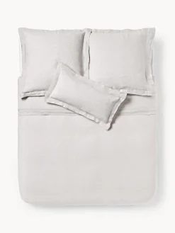 Funda nórdica de lino con ribete Linna