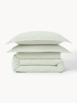 Funda nórdica de lino con ribete Linna