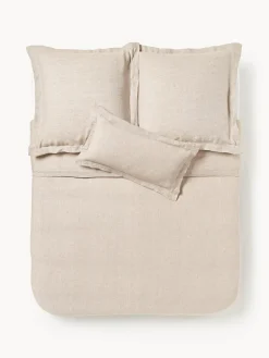 Funda nórdica de lino con ribete Linna