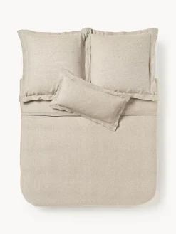 Funda nórdica de lino con ribete Linna
