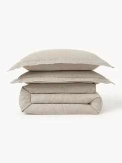 Funda nórdica de lino con ribete Linna