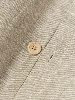 Funda nórdica de lino con ribete Linna