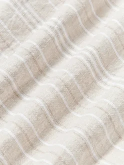 Funda nórdica de lino lavado con rayas Telma